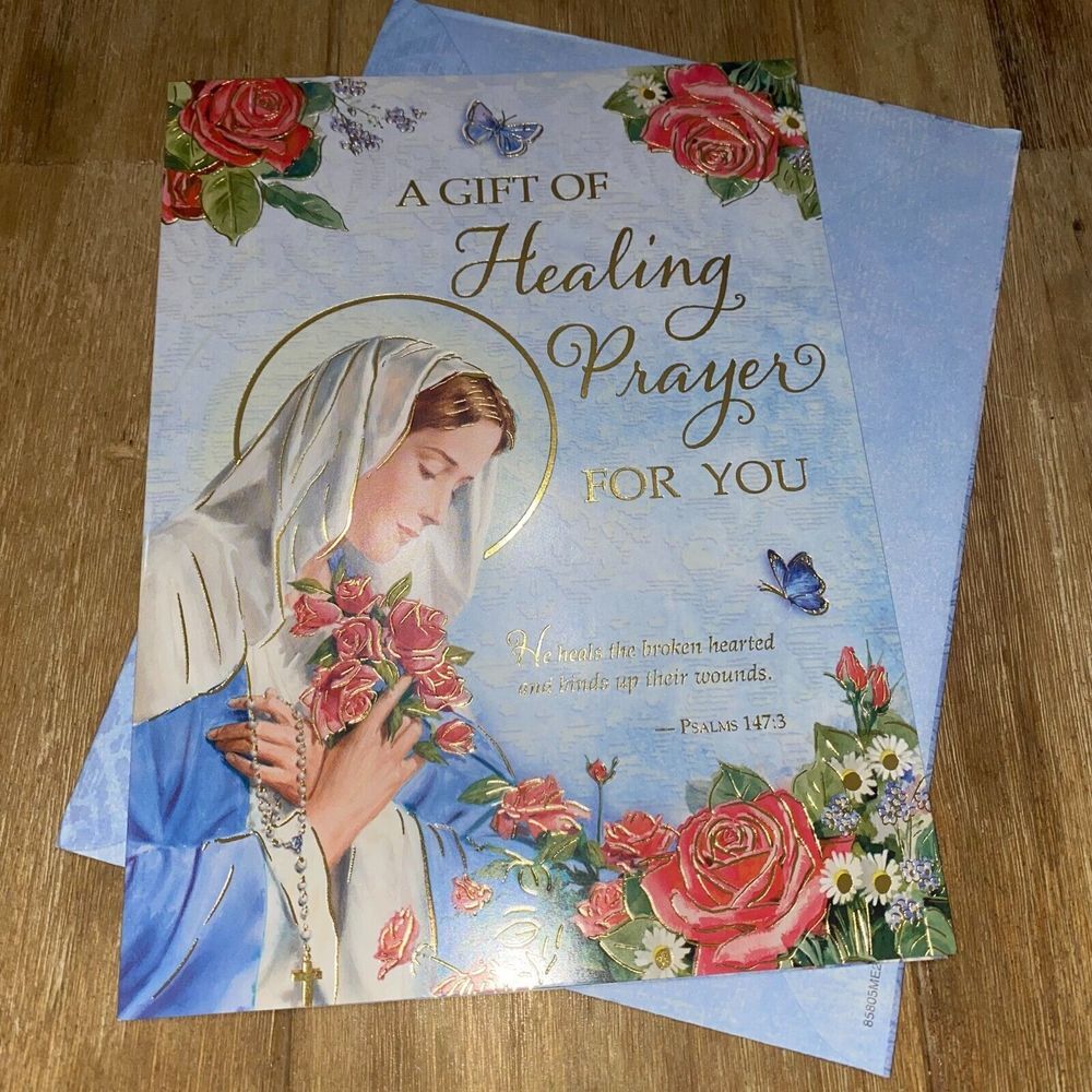 Benedictine Monks St.Benedict's Abbey Gift Of Healing‎ Prayer Card
